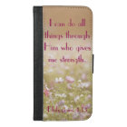 Philippians 4:13 Bible Verse Flower Field Photo