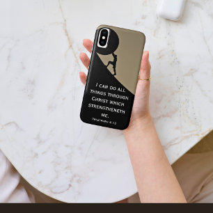 Philippians 4:13 Bible Verse Giant Stone Case-Mate iPhone X Case
