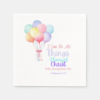 Philippians 4:13 Bible Verse Napkins