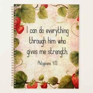 Philippians 4:13 Bible Verse on Timeless Design Planner