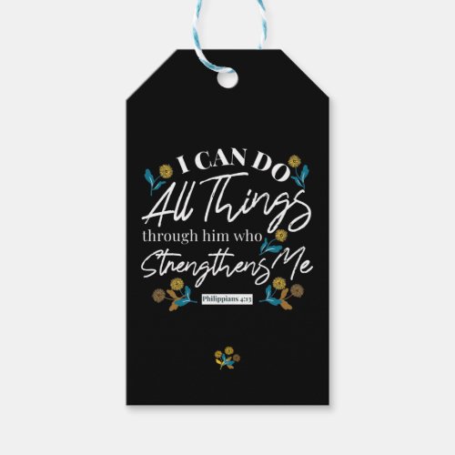 Philippians 413 black ver gift tags