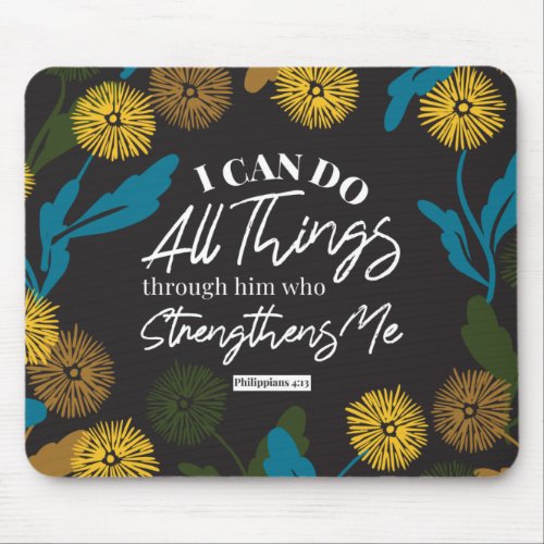 Philippians 413 black ver mouse pad