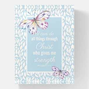 Philippians 4:13 Butterfly Paperweight