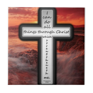 Philippians 4:13 ceramic tile
