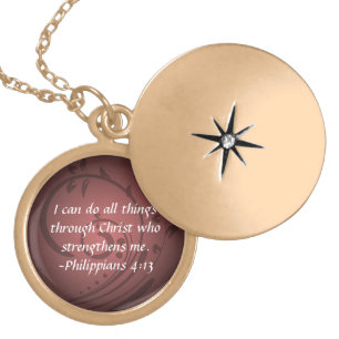 Philippians 4:13 Christian Bible Necklace Pendant