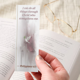 Philippians 4:13 Dove Blessing Bookmark