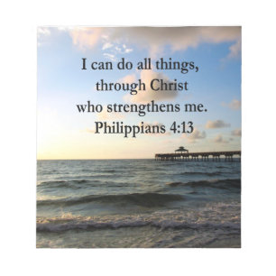 PHILIPPIANS 4:13 HOPE NOTEPAD