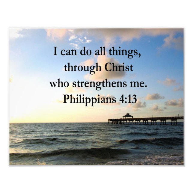 PHILIPPIANS 4:13 HOPE PHOTO PRINT (Front)