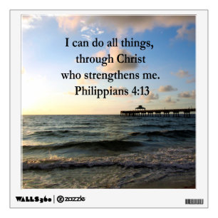 PHILIPPIANS 4:13 HOPE WALL DECAL