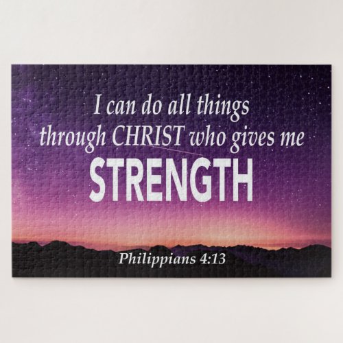 PHILIPPIANS 413 I Can Do All Things Christian Jig Jigsaw Puzzle