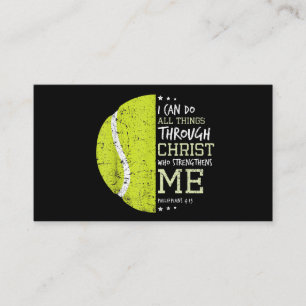 Philippians 4 13 I Can Do All Things Christian Ten Business Card