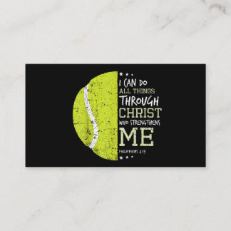 Philippians 4 13 I Can Do All Things Christian Ten Business Card