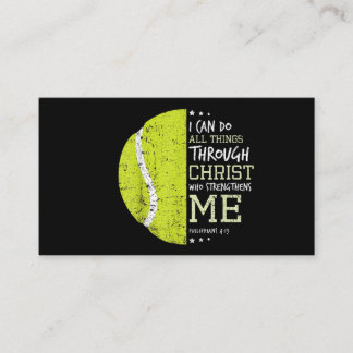 Philippians 4 13 I Can Do All Things Christian Ten Business Card