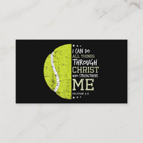 Philippians 4 13 I Can Do All Things Christian Ten Business Card