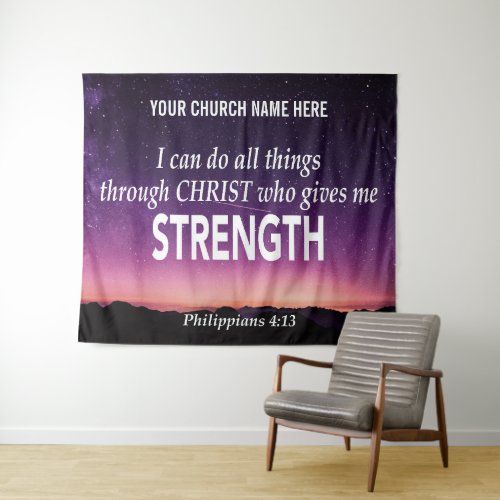Philippians 413 I CAN DO ALL THINGS Church Tapestry