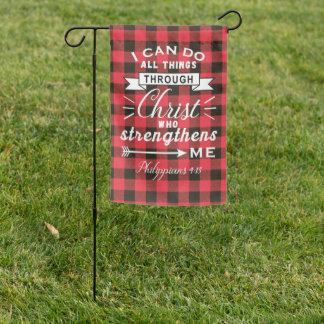 Philippians 4:13 I Can Do All Things Garden Flag