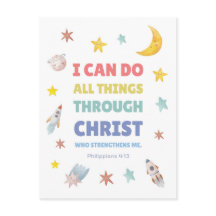 Philippians 4:13 I can do all things Nursery Decor