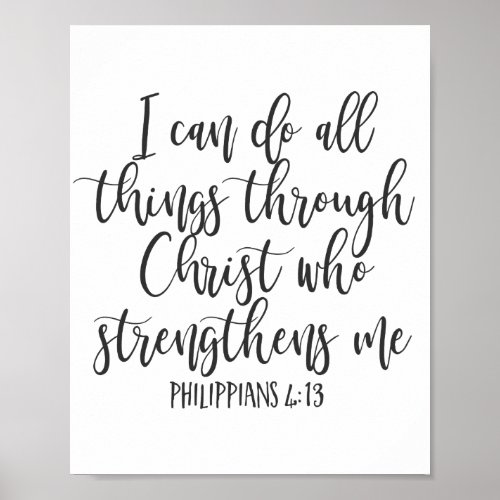 Philippians 413 I can do all things Poster