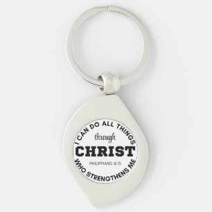 Philippians 4:13 I can do all things Scripture Keychain