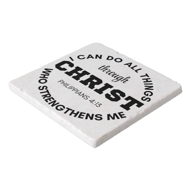 Philippians 4:13 I can do all things Scripture Trivet (Corner)