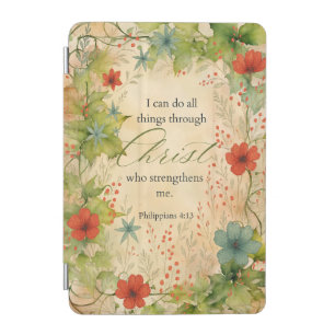 Philippians 4:13 I Can Do All Things Vintage Botan iPad Mini Cover