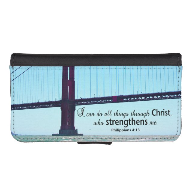 Philippians 4:13 iPhone 5/5s Wallet Case (Front (Horizontal))