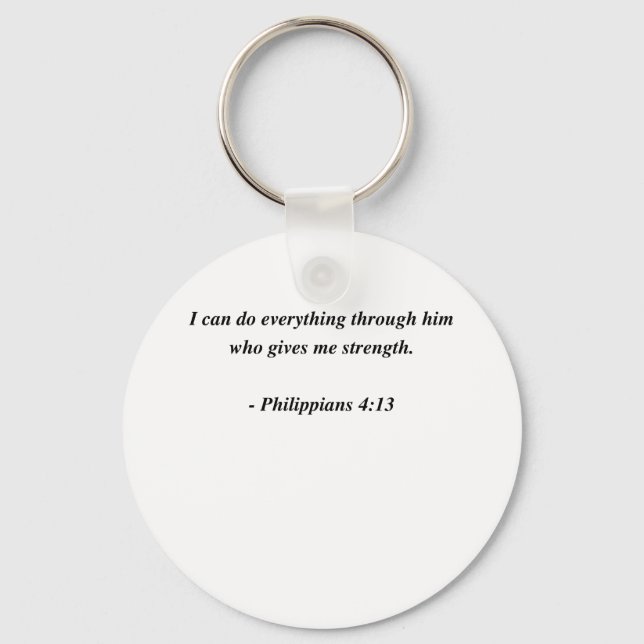 PHILIPPIANS 4:13 KEYCHAIN (Front)