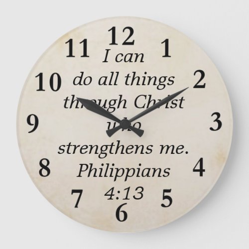 philippians 413 large clock