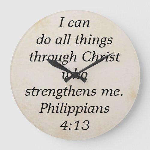 philippians 413 large clock