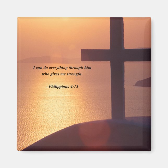 PHILIPPIANS 4:13 MAGNET (Front)