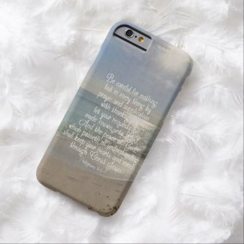 Philippians 4:13 Peace Bible Verse Beach Christian Barely There Iphone 6 Case by TonySullivanMinistry at Zazzle