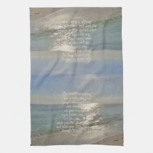 Philippians 4:13 Peace Bible Verse Beach Christian Towel