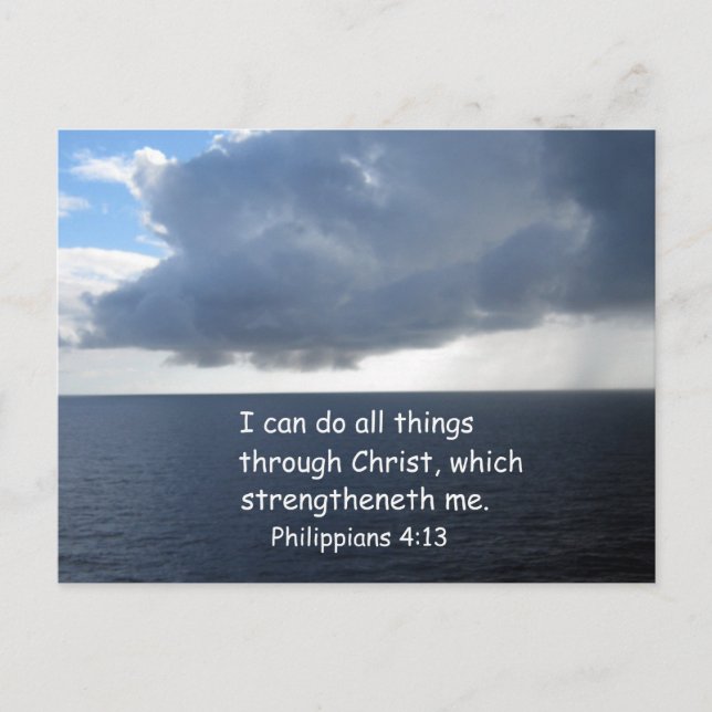 Philippians 4:13 postcard (Front)