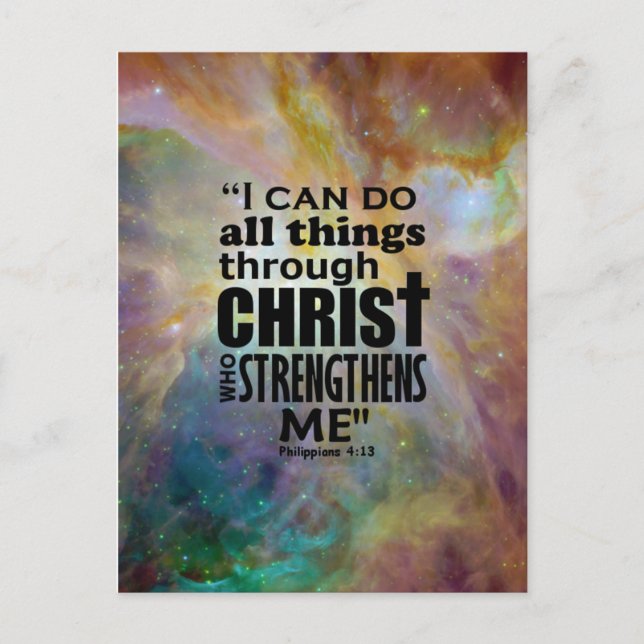 Philippians 4:13 postcard (Front)