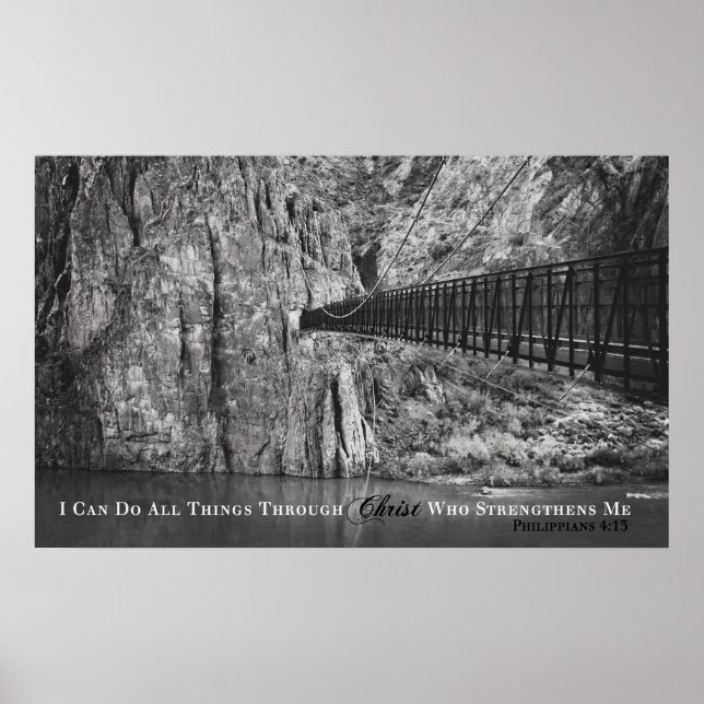 Philippians 4:13 poster (Front)