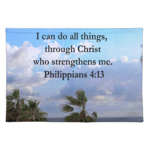 PHILIPPIANS 4:13 PRAYER PLACEMAT