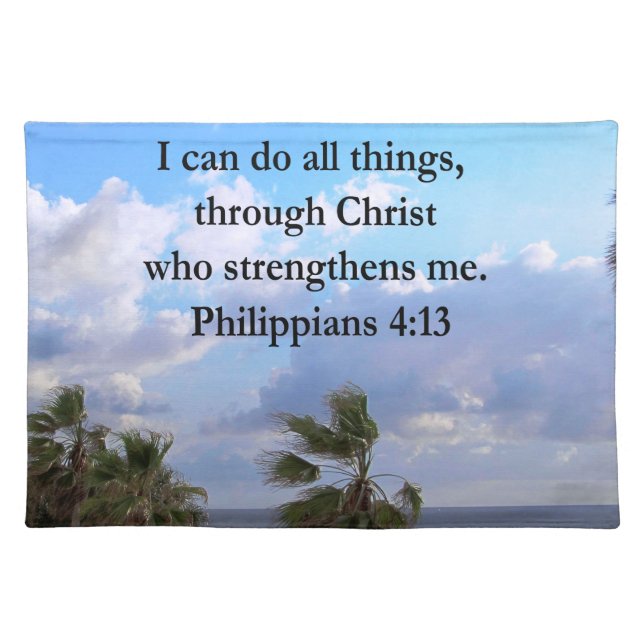 PHILIPPIANS 4:13 PRAYER PLACEMAT (Front)