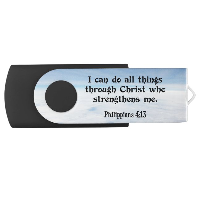 Philippians 4:13, Scripture Flash Drive (Front)