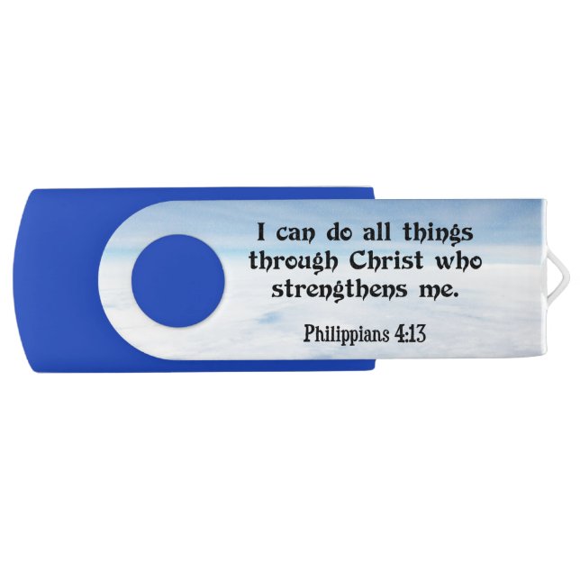 Philippians 4:13, Scripture USB Flash Drive (Front)