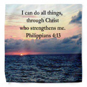 PHILIPPIANS 4:13 SUNRISE DESIGN BANDANA