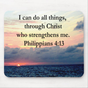 PHILIPPIANS 4:13 SUNRISE DESIGN MOUSE PAD