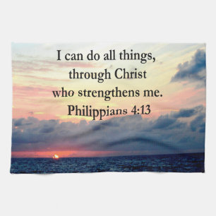 PHILIPPIANS 4:13 SUNRISE DESIGN TOWEL