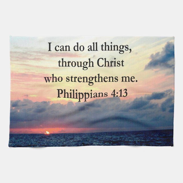 PHILIPPIANS 4:13 SUNRISE DESIGN TOWEL (Horizontal)