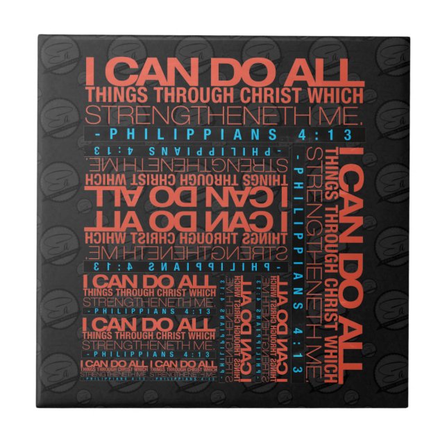 Philippians 4:13 Tiles (Front)