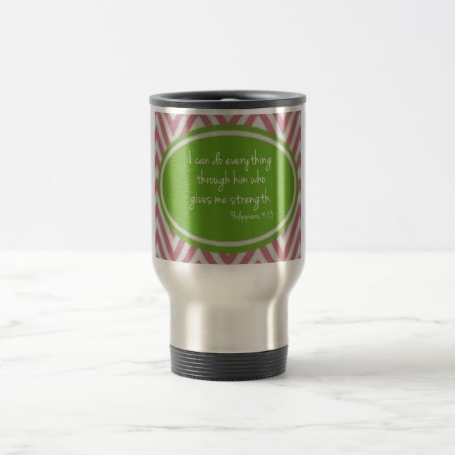 Philippians 4:13 Travel Mug (Center)