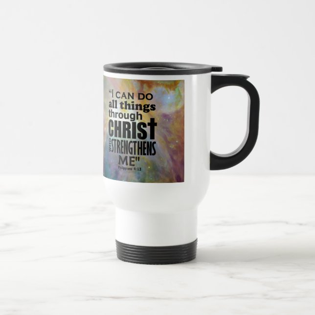Philippians 4:13 travel mug (Right)