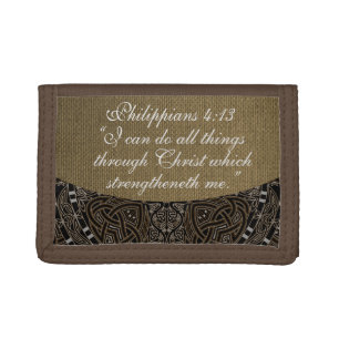 PHILIPPIANS 4:13 TRIFOLD WALLET