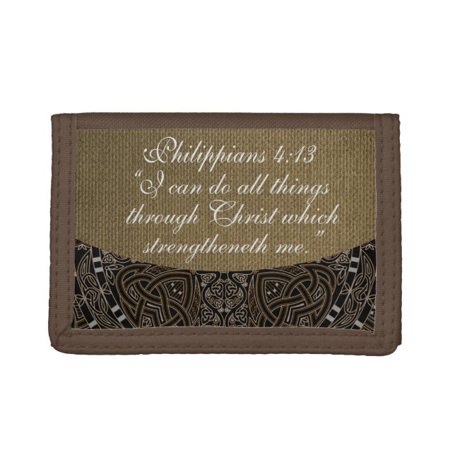 PHILIPPIANS  4:13 TRIFOLD WALLET (Front)