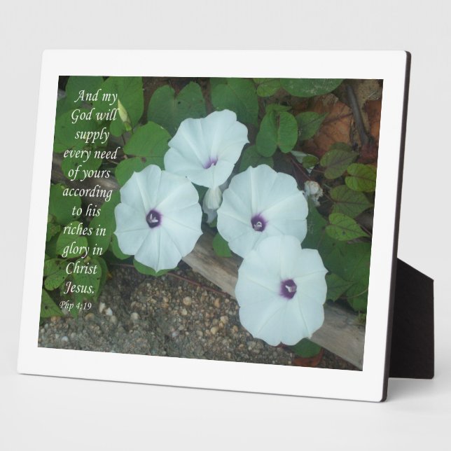 Philippians 4:19 plaque (Side)