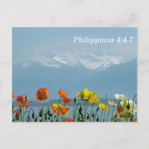 Philippians 4:4-7 Do not be Anxious Postcard